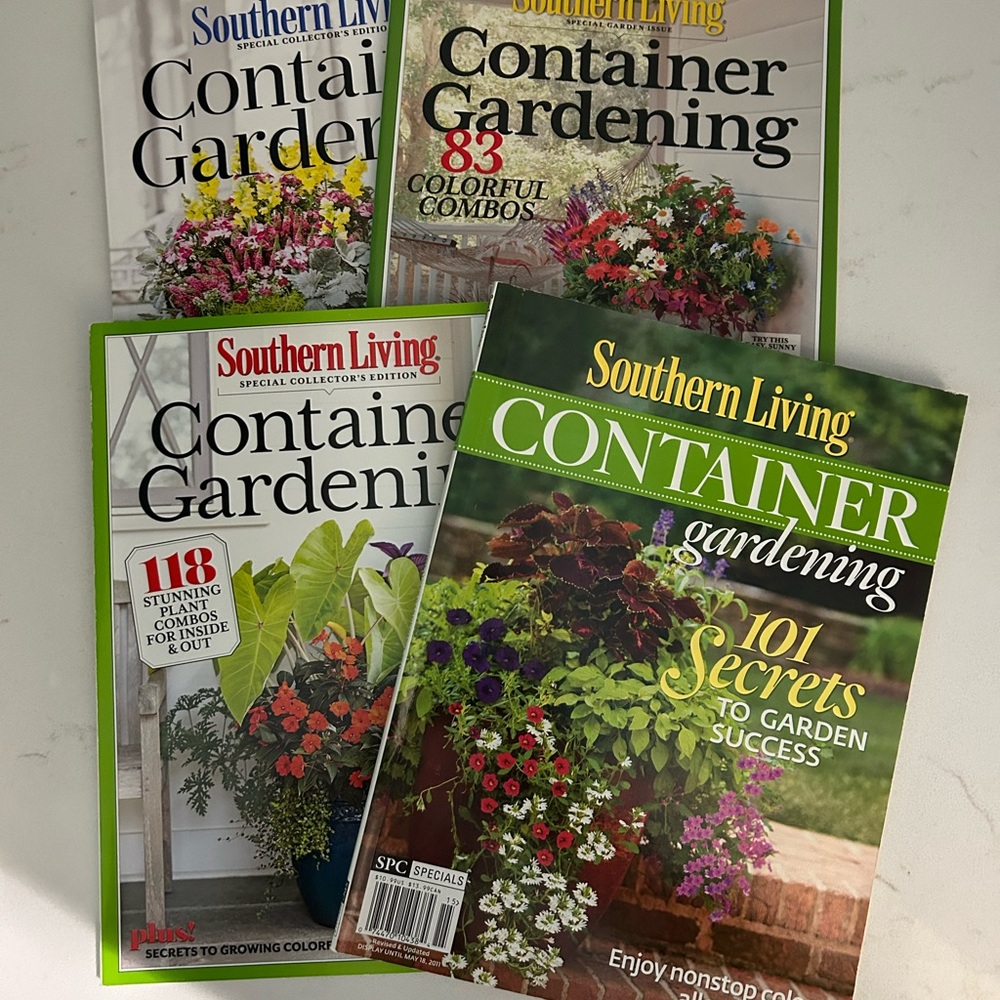 Southern Living Container Gardening Book Collection - Green and Red